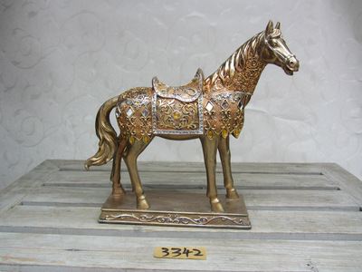 樹脂工藝品批發(fā)經典之作 奔馳的駿馬3342多功能茶臺